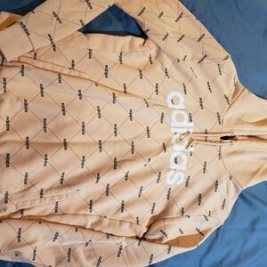 adidas Peach Logo Allover Print Hoodie